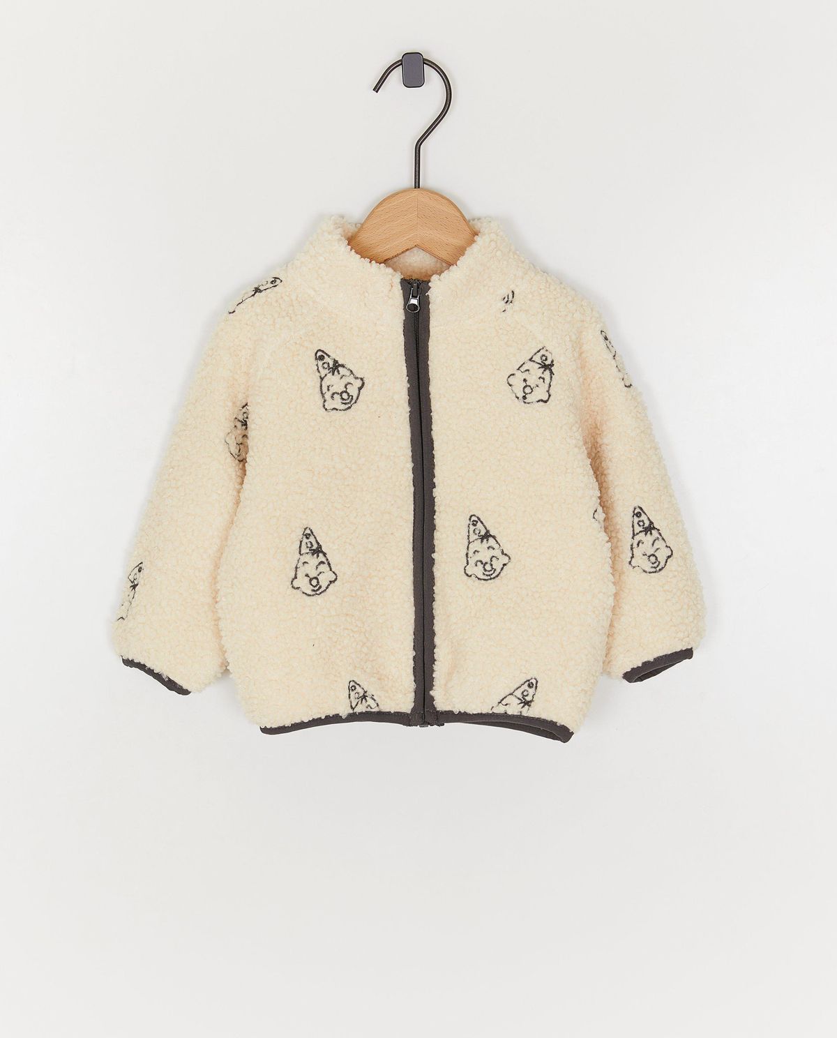 Teddy vest met geborduurde gezichtjes Bumba