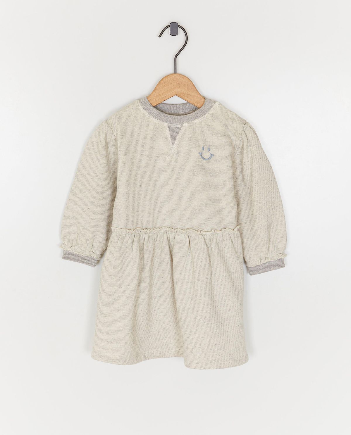 Gemêleerde sweaterjurk van biokatoen, 62-92