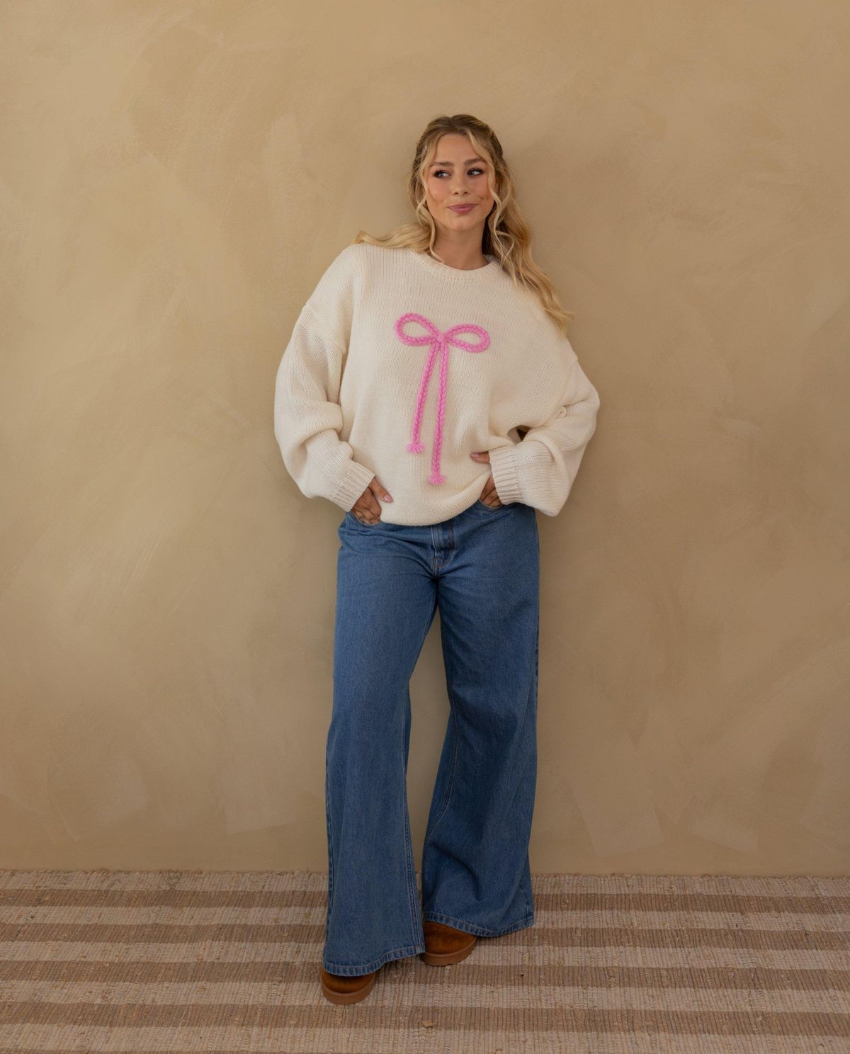 Jeans met hartjeszakken, wide fit, XS-L