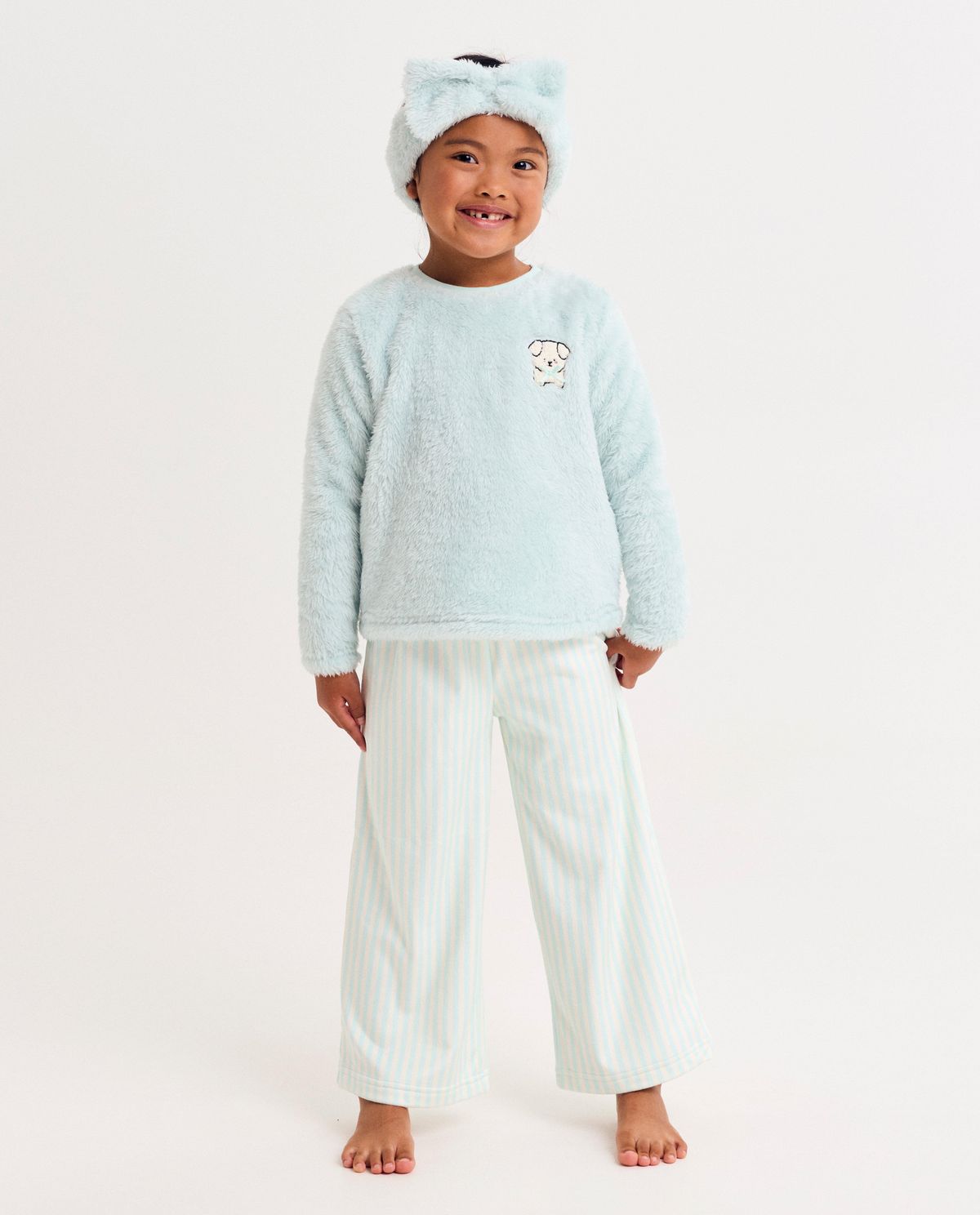 Pyjama met geborduurd hondje
