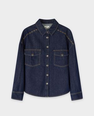 Hemden - Raw denim jeanshemd, oversized fit