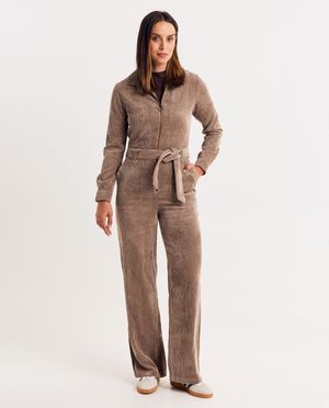 Jumpsuit - Jumpsuit van ribfluweel