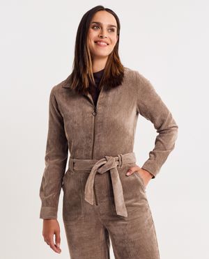 Jumpsuit - Jumpsuit van ribfluweel