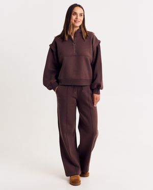 Broeken - Joggingbroek met siernaden, loose fit