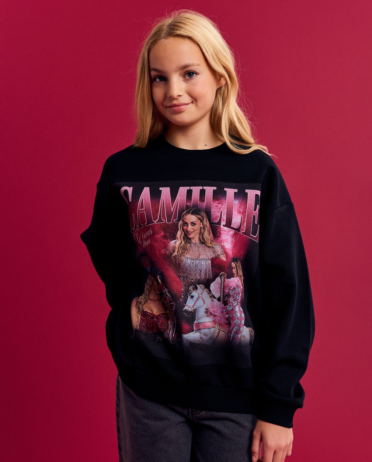 Sweater met backprint, 116-164