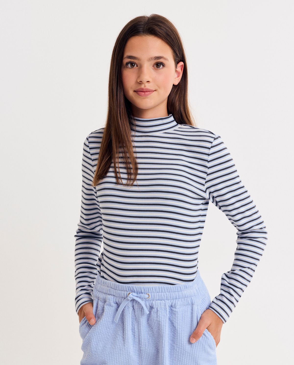 Longsleeve met strepen, 128-164
