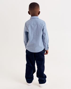 Hemden - Blauw hemd, regular fit