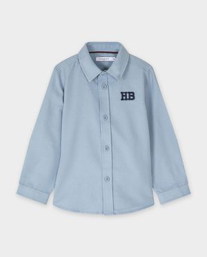 Hemden - Blauw hemd, regular fit
