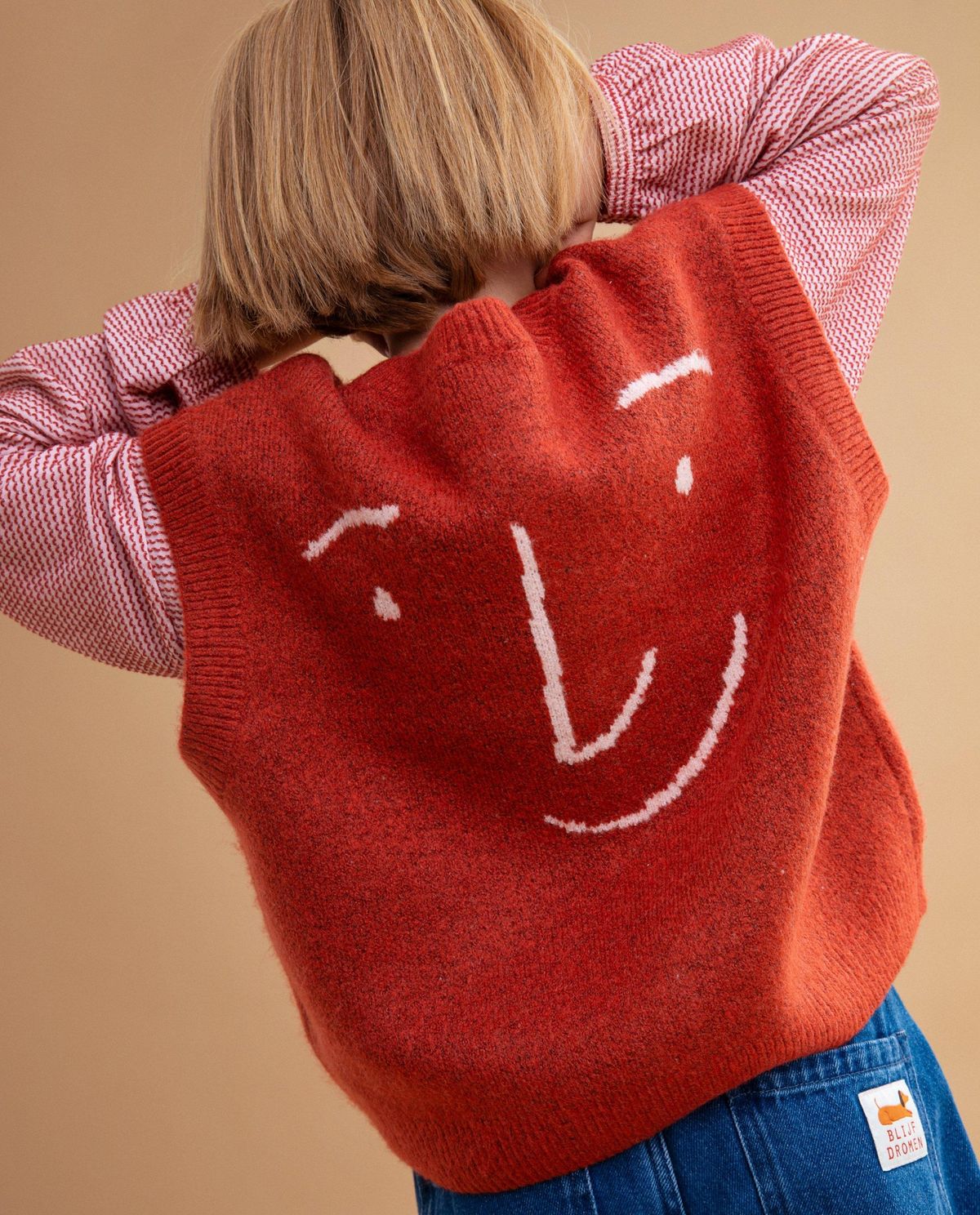 Cardigan met backprint