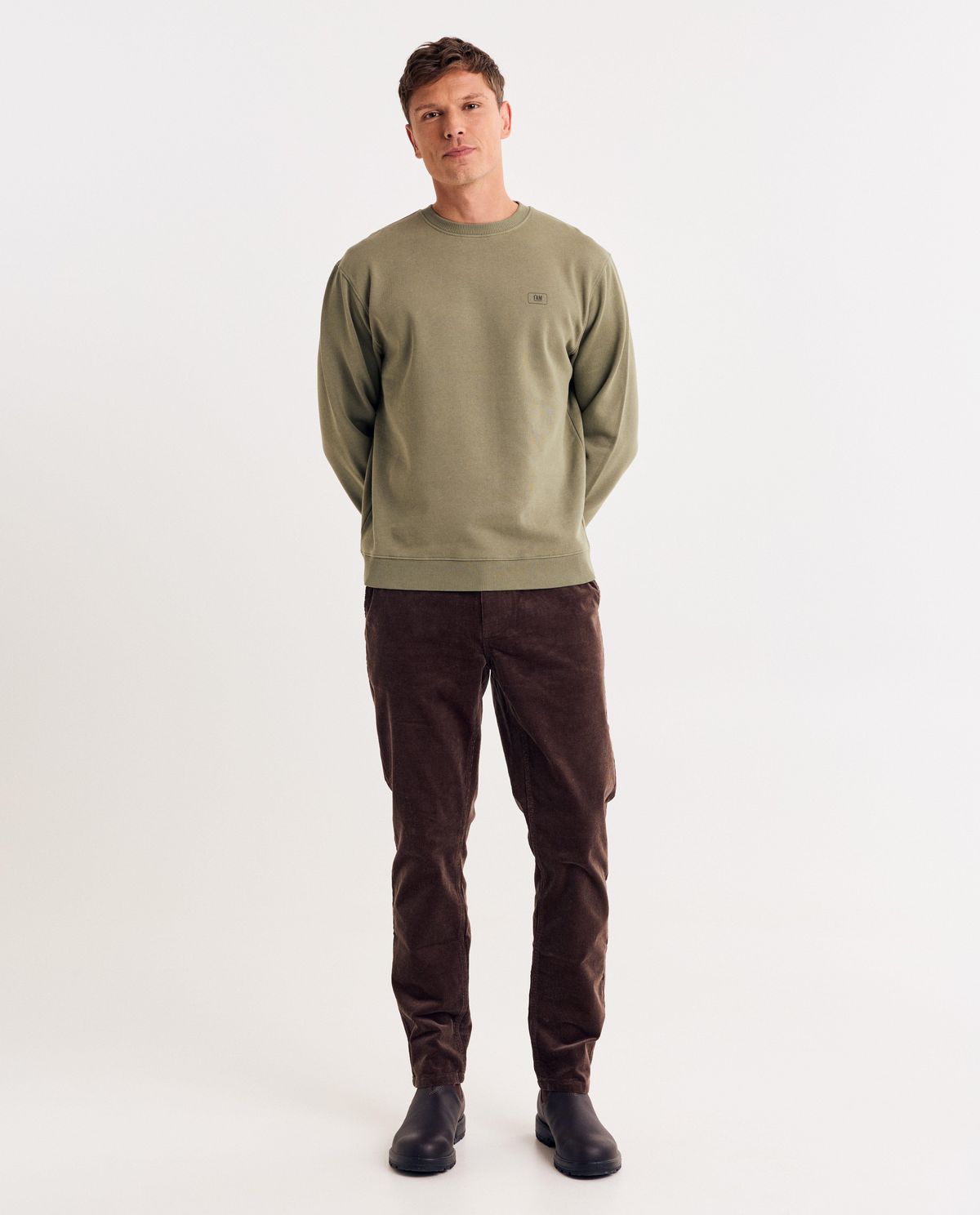 Broek van ribfluweel, loose fit, S-XXL