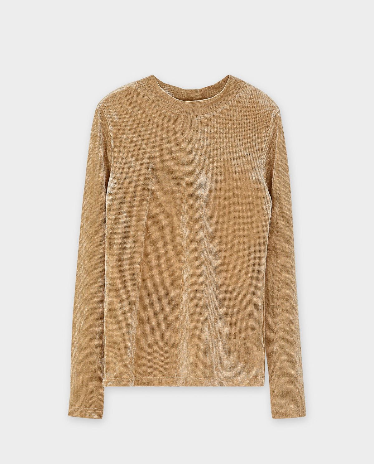 Fluwelen longsleeve met gevoerde top