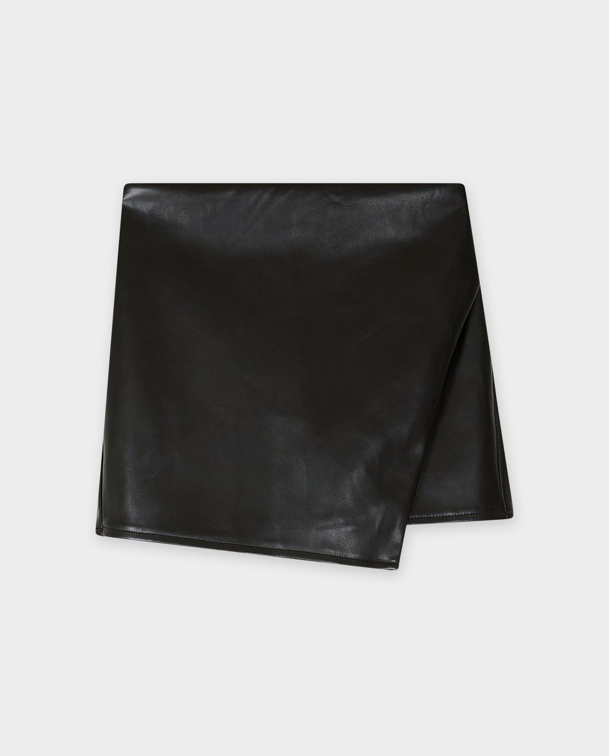 Faux leather skort