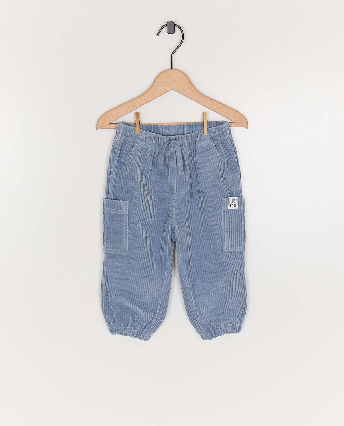 Biokatoenen broek van ribfluweel, 62-98