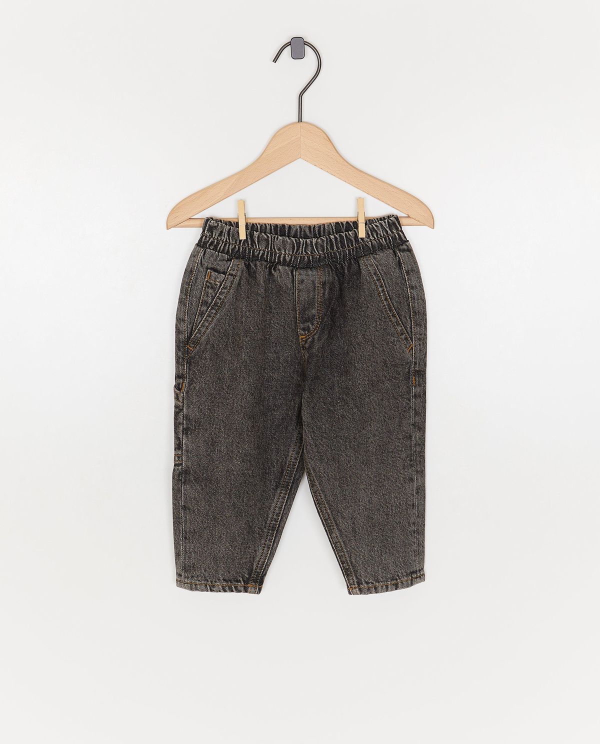 Biokatoenen jeans met carpenter detail, baggy fit, 62-92