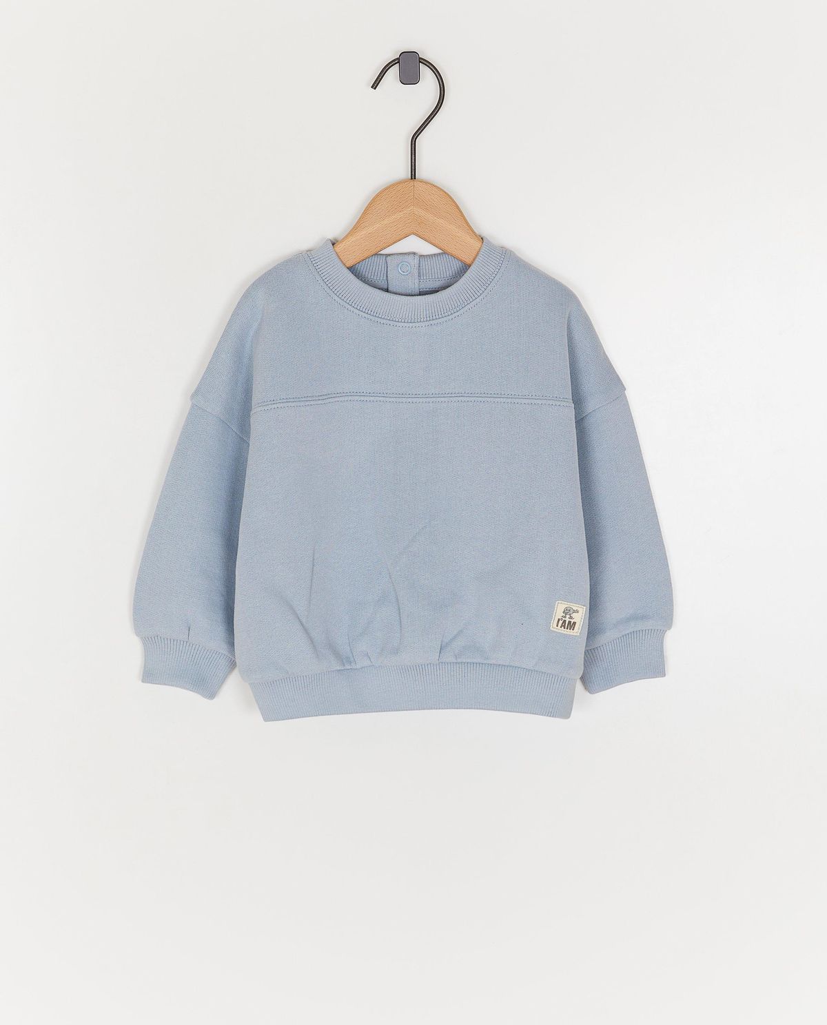Blauwe sweater van biokatoen, 62-92