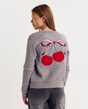 Cardigan met backprint - Groggy