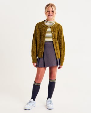 Cardigan - Cardigan met gebreid patroon, loose fit
