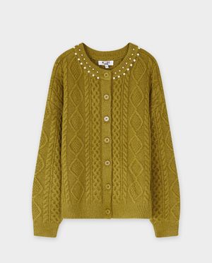 Cardigan - Cardigan met gebreid patroon, loose fit