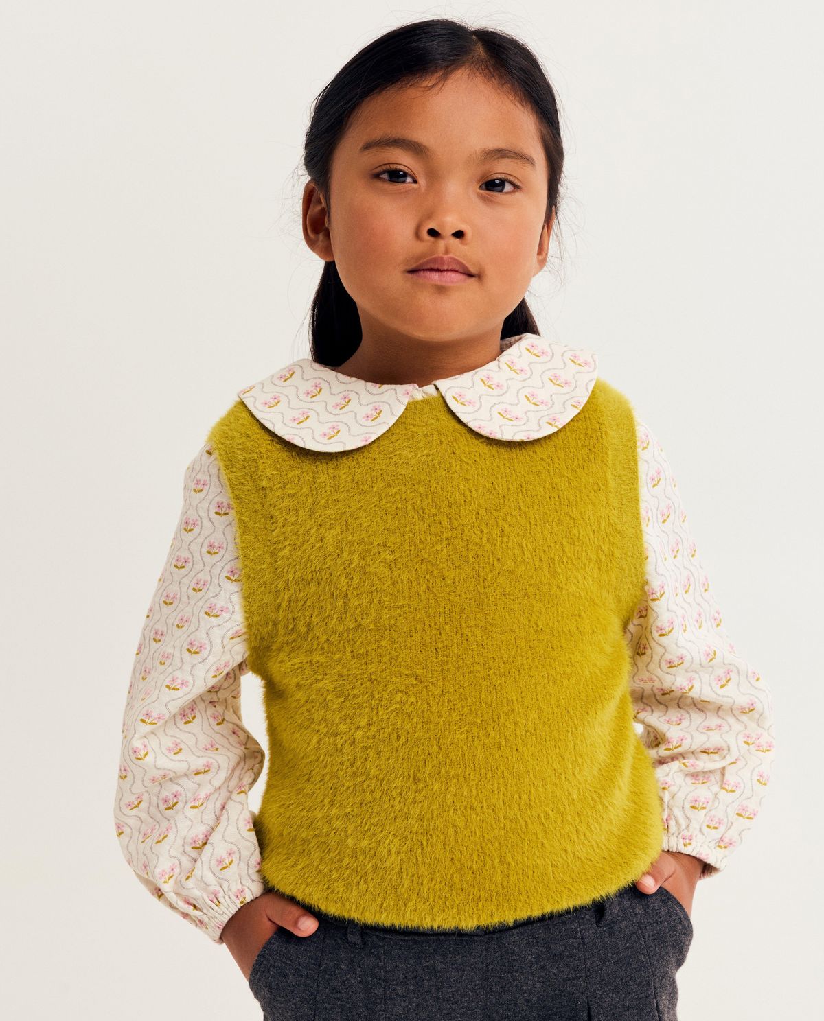 Debardeur met ingestikte blouse