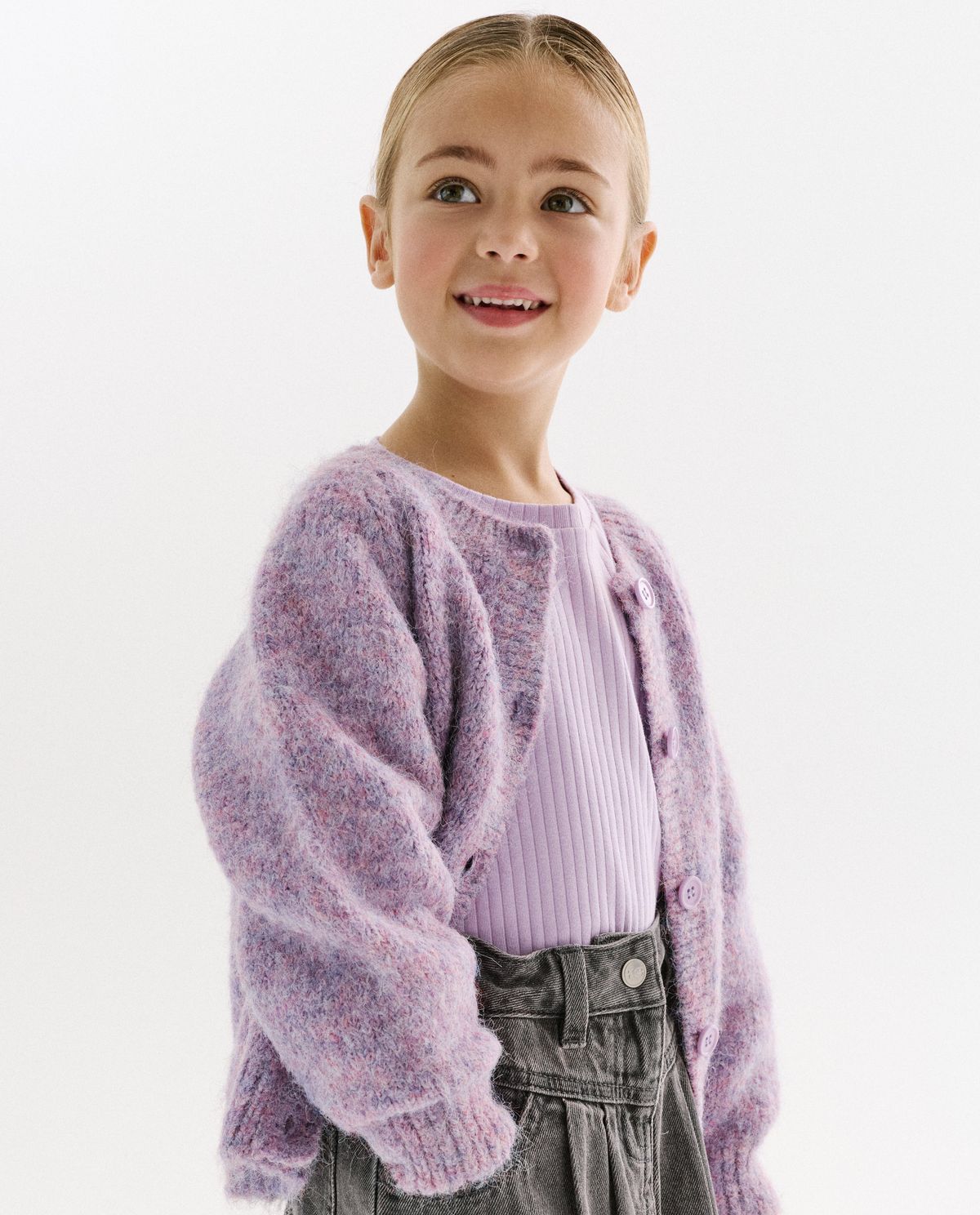 Cardigan met broche