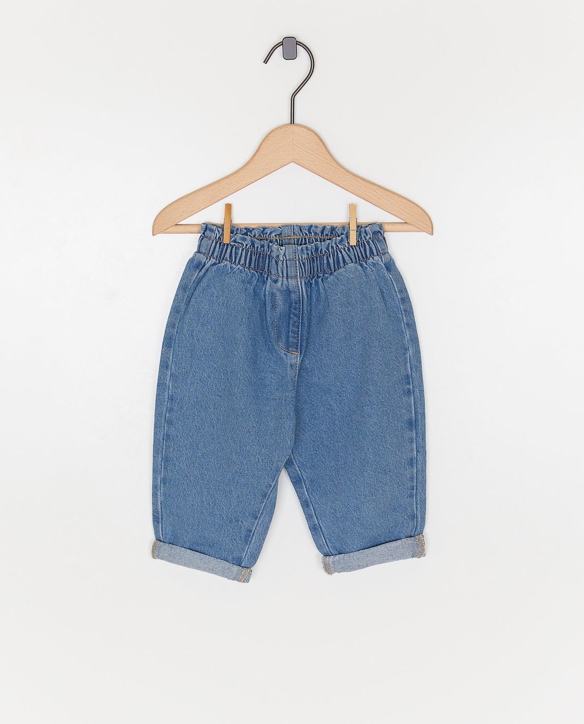 Blauwe jeans, baggy fit