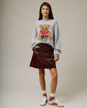 Truien - Trui met print teddybeer