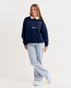 Sweaters - Sweater met opschrift in reli&euml;f