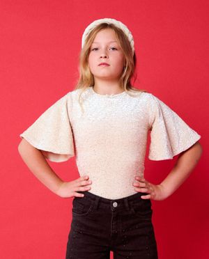 Bodysuit met glitter - Fish & Chips