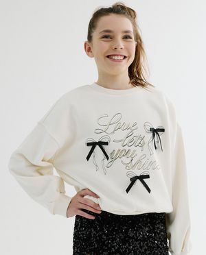 Sweaters - Sweater met opschrift, loose fit