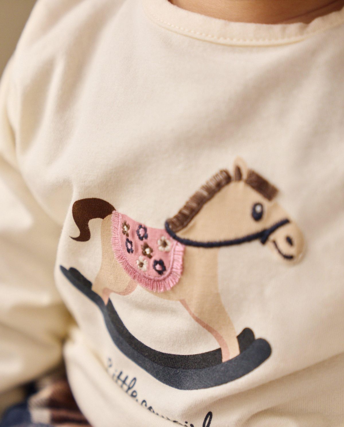 Longsleeve met print schommelpaard