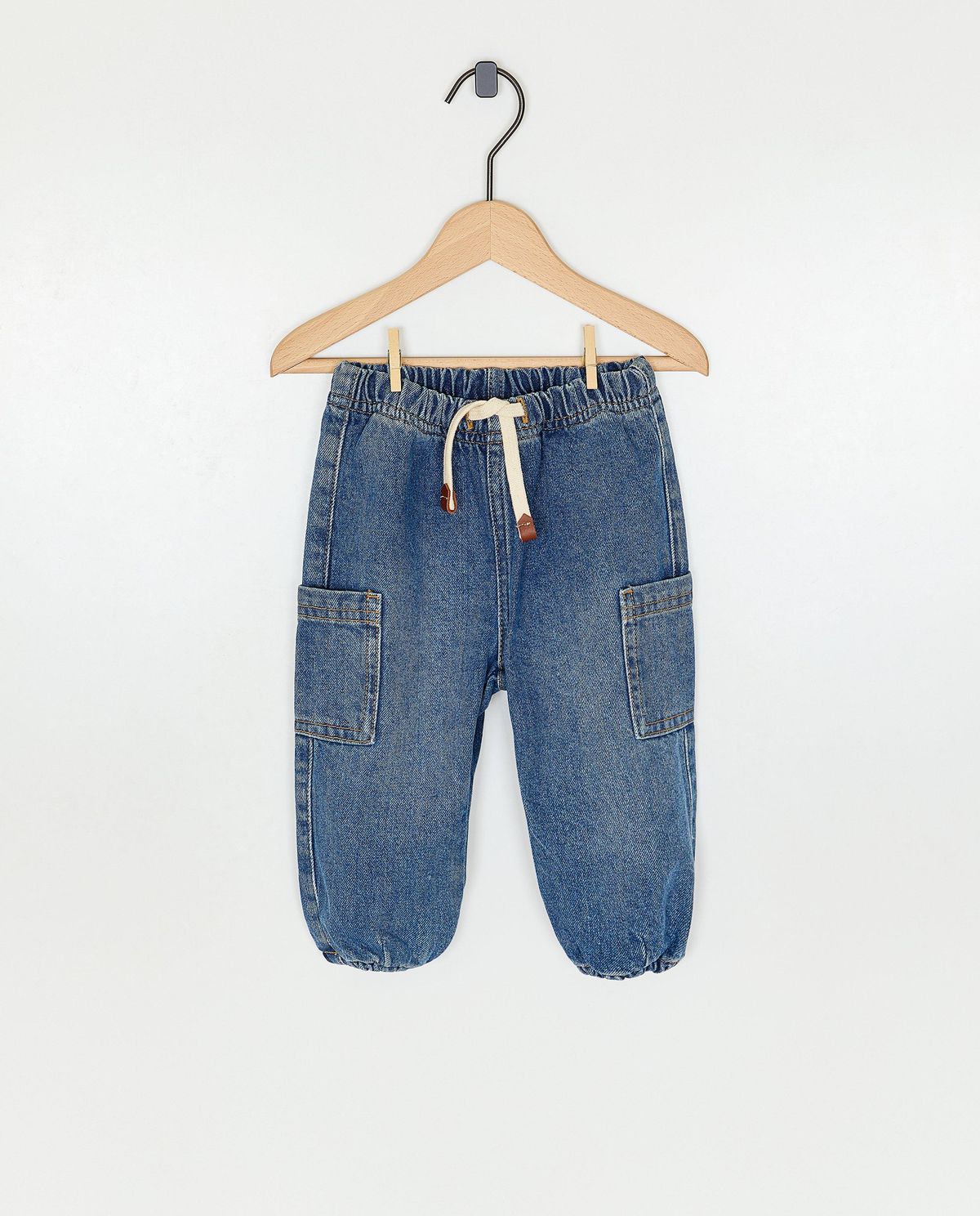 Blauwe jeans, baggy fit