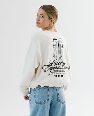 Sweater met backprint, oversized fit - Groggy