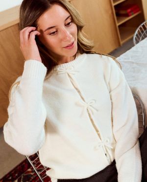 Trui met strikjes, loose fit - Groggy