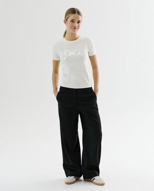 T-shirts - T-shirt met metallic print strik