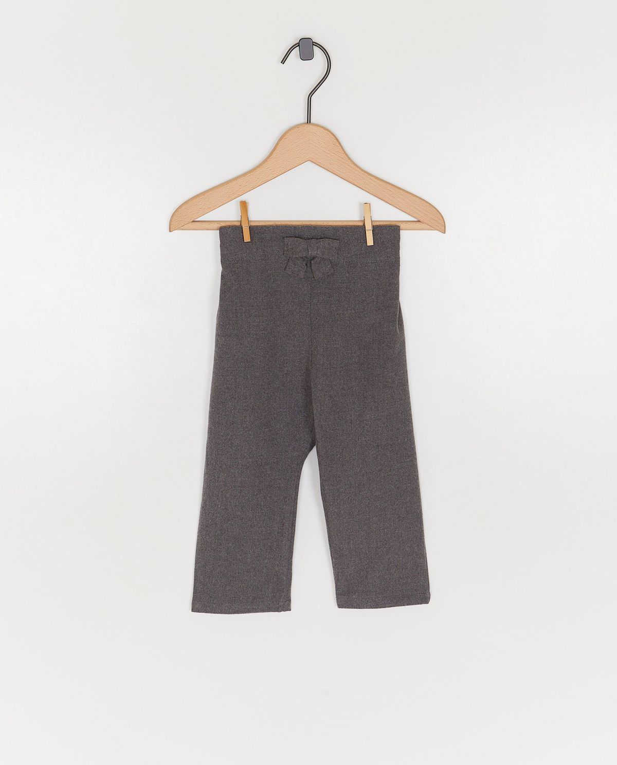 Grijze broek met strik