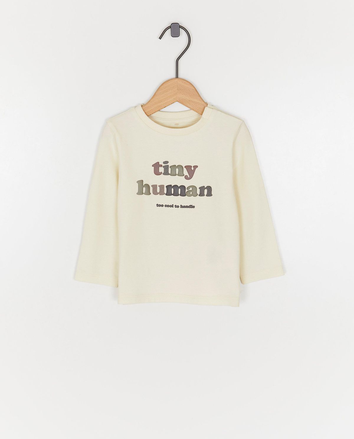 Longsleeve met opschrift in reliëf