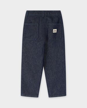 Jeans - Donkerblauwe jeansbroek, baggy fit