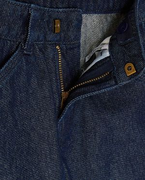 Jeans - Donkerblauwe jeansbroek, baggy fit