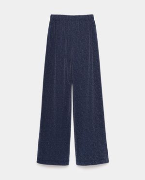 Broeken - Broek met glitter, wide fit