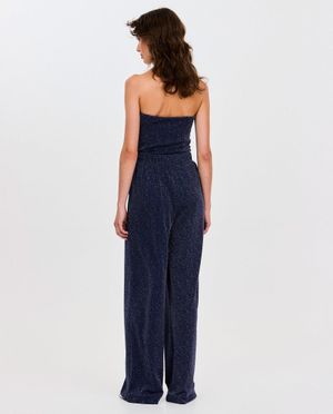 Broeken - Broek met glitter, wide fit