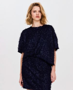 T-shirt met pailletten - CKS Dames