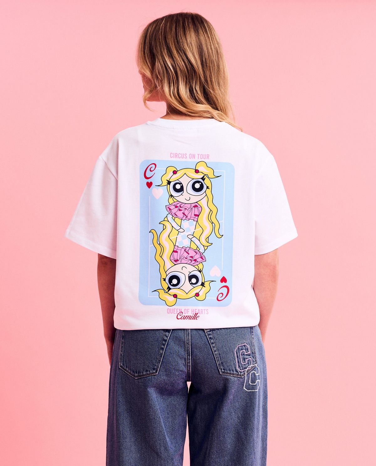 T-shirt met backprint, unisex, XS-XL