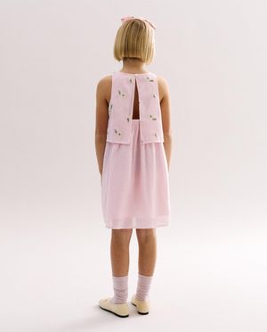 Robes - Robe avec fleurs brod&eacute;es
