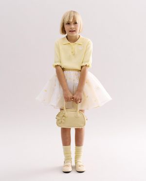 Jupe en mesh avec des fleurs brod&eacute;es, Special occasions, 116-152 - Milla Star