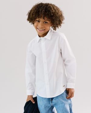 Wit hemd, regular fit, Special occasions, 116-164 - Kidz Nation