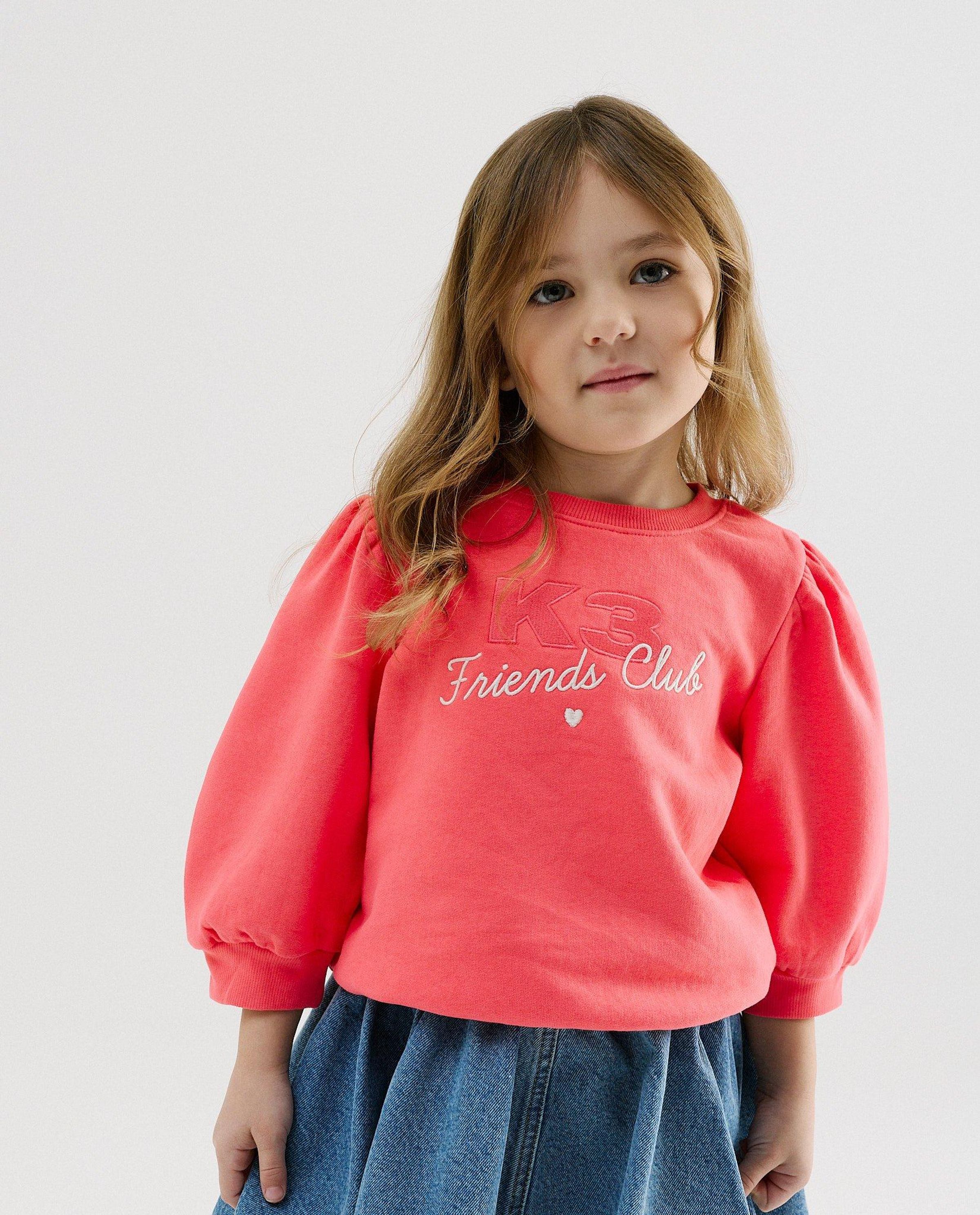 Sweater met geborduurd opschrift, loose fit - K3