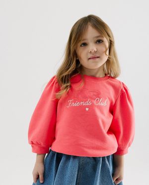 Sweater met geborduurd opschrift, loose fit - K3