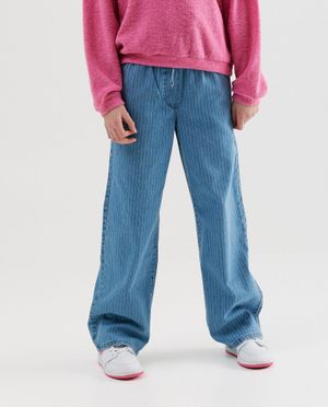 Jeans - Jeans met fijne strepen, straight fit