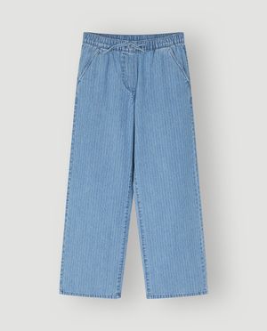 Jeans - Jeans met fijne strepen, straight fit