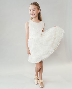 Robe fleurie en mesh, Special occasions, 122-152 - Le Chic